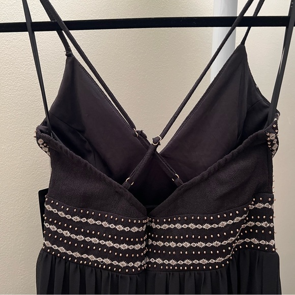 NWT Lulu’s Glamorous Gala Black Embroidered Maxi Dress - Picture 4 of 11